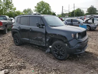 2018 Jeep Renegade Altitude with VIN ZACCJBBH4JPH29641, listed as a Copart auction lot 60641395 with 57,104 mi miles and Salvage title. Bid and sale history available at DreamBid. Image 4.