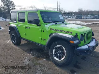 2021 Jeep Wrangler Unlimited Rubicon with VIN 1C4JJXFM1MW797737, listed as a IAAI auction lot 41371288 with 48,129 mi miles. Bid and sale history available at carsss.com. Image 1.