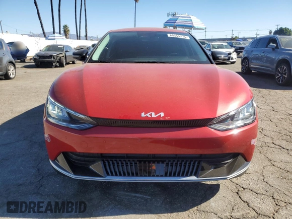 2022 Kia EV6 Wind with VIN KNDC34LA9N5066086, listed as a Copart auction lot 80554274 with 22,539 mi miles and Salvage Title. Bid and sale history available at carsss.com. Image 5.