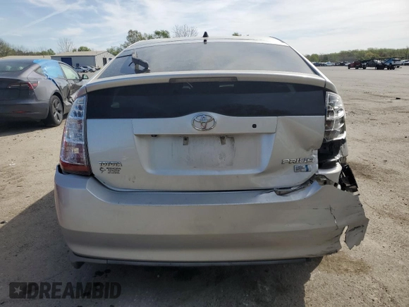 2007 Toyota Prius with VIN JTDKB20U677674690, listed as a Copart auction lot 53337315 with 214,867 mi miles and Salvage Title. Bid and sale history available at carsss.com. Image 6.