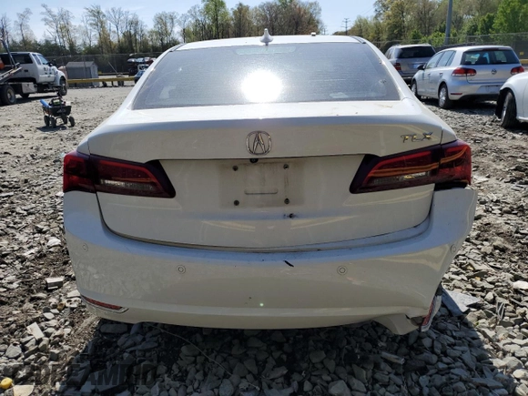 2015 Acura TLX V6 Advance with VIN 19UUB2F77FA014090, listed as a Copart auction lot 53686835 with 194,533 mi miles and Salvage Title. Bid and sale history available at carsss.com. Image 6.