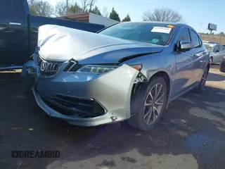 2016 Acura TLX V6 Tech with VIN 19UUB2F58GA004359, listed as a IAAI auction lot 41109369 with 109,711 mi miles. Bid and sale history available at carsss.com. Image 2.
