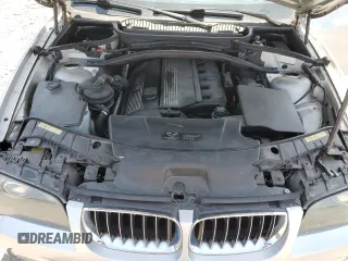 2006 BMW X3 3.0i with VIN WBXPA934X6WG81214, listed as a Copart auction lot 53454085 with 110,599 mi miles and Salvage Title. Bid and sale history available at DreamBid. Image 12.