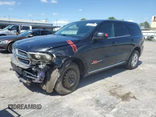 2013 Dodge Durango SXT with VIN 1C4RDJAG3DC575923, listed as a Copart auction lot 60100195 with 211,606 mi miles and Salvage title. Bid and sale history available at DreamBid. Image 1.