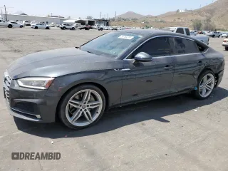 2018 Audi A5 Sportback Premium Plus with VIN WAUENCF51JA048207, listed as a Copart auction lot 58750394 with 111,558 mi miles and Salvage title. Bid and sale history available at DreamBid. Image 1.
