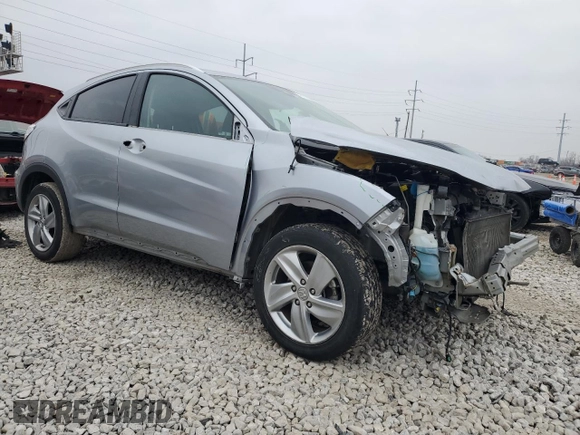 2020 Honda HR-V EX with VIN 3CZRU6H53LM709726, listed as a Copart auction lot 45102805 with 87,240 mi miles and Salvage Title. Bid and sale history available at carsss.com. Image 4.