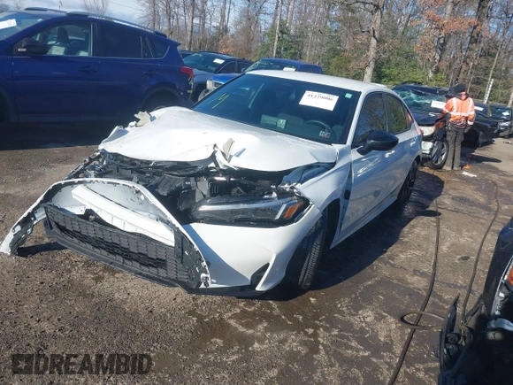 2025 Honda Civic Sport with VIN 2HGFE2F5XSH501360, listed as a IAAI auction lot 41229006 with 7,469 mi miles and . Bid and sale history available at DreamBid. Image 17.