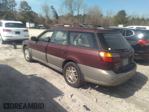2001 Subaru Legacy Outback L.L. Bean z VIN 4S3BH806X17654226, wystawiony jako IAAI lot #41663237 z przebiegiem 192 339 mil mil oraz . Historia ofert i sprzedaży dostępna na DreamBid. Obrazek 3.