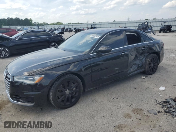 2016 Audi A6 Premium Plus with VIN WAUGFAFC0GN009716, listed as a Copart auction lot 56692645 with 82,189 mi miles and Salvage title. Bid and sale history available at DreamBid. Image 1.
