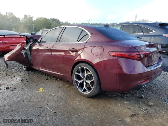 2019 Alfa Romeo Giulia with VIN ZARFANAN5K7609194, listed as a Copart auction lot 71571304 with 0 mi miles and Non Repairable. Bid and sale history available at carsss.com. Image 2.