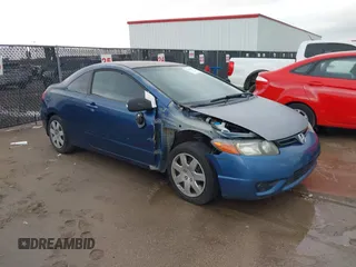 2008 Honda Civic Cpe LX with VIN 2HGFG11638H507966, listed as a IAAI auction lot 42180856 with 168,172 mi miles. Bid and sale history available at carsss.com. Image 1.