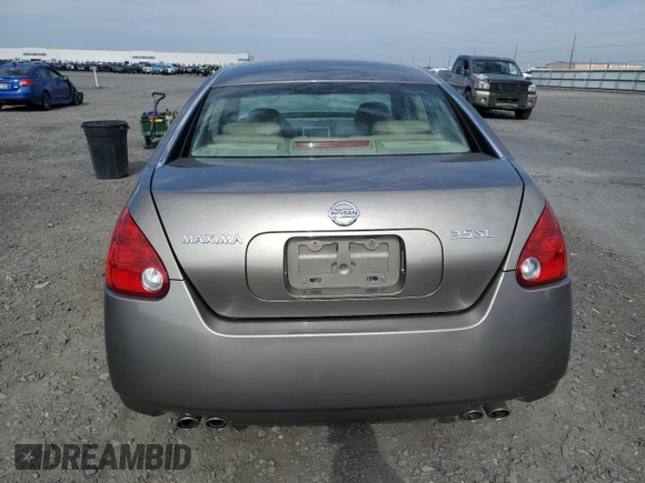 2006 Nissan Maxima SL with VIN 1N4BA41E36C845087, listed as a Copart auction lot 61875455 with 61,872 mi miles and Salvage title. Bid and sale history available at DreamBid. Image 6.