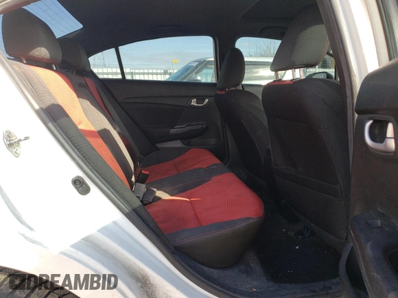 2015 Honda Civic Sedan Si with VIN 2HGFB6E56FH201614, listed as a Copart auction lot 49693005 with 0 mi miles and Salvage Title. Bid and sale history available at carsss.com. Image 10.