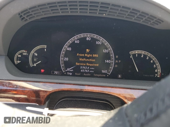 2008 Mercedes-Benz S 550 z VIN WDDNG86X98A210581, wystawiony jako Copart lot #56899455 z przebiegiem 65 763 mil mil oraz Szkoda całkowita • Salvage title. Historia ofert i sprzedaży dostępna na DreamBid. Obrazek 9.