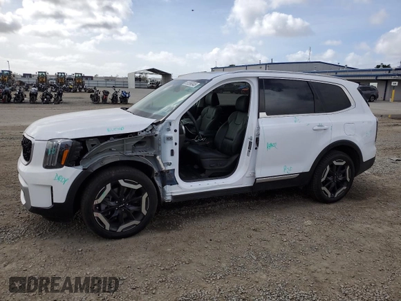 2024 Kia Telluride EX with VIN 5XYP34GC7RG504047, listed as a Copart auction lot 51299345 with 19,721 mi miles and Salvage title. Bid and sale history available at DreamBid. Image 1.