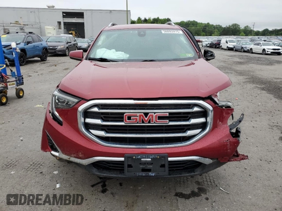 2020 GMC Terrain SLT with VIN 3GKALPEV8LL223505, listed as a Copart auction lot 56093415 with 62,132 mi miles and Salvage title. Bid and sale history available at DreamBid. Image 5.