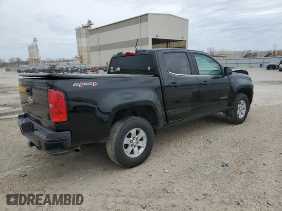 2019 Chevrolet Colorado 4WD Work Truck z VIN 1GCGTBEN3K1237102, wystawiony jako Copart lot #51512275 z przebiegiem 79 080 mil mil oraz Szkoda całkowita • Salvage title. Historia ofert i sprzedaży dostępna na DreamBid. Obrazek 3.