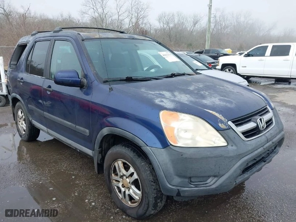 2003 Honda CR-V EX with VIN SHSRD78863U110869, listed as a IAAI auction lot 41612374 with 221,200 mi miles. Bid and sale history available at carsss.com. Image 1.