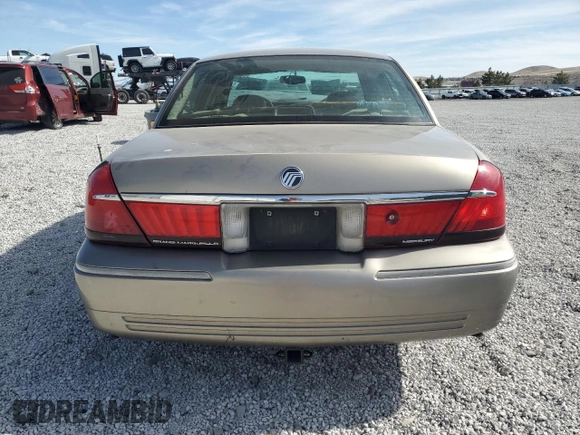 2002 Mercury Grand Marquis LS Premium with VIN 2MEFM75W42X656516, listed as a Copart auction lot 46897365 with 162,861 mi miles and Salvage Title. Bid and sale history available at DreamBid. Image 6.