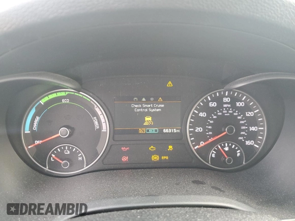 2020 Kia Optima Hybrid EX with VIN KNAGU4LE2L5040747, listed as a Copart auction lot 49505515 with 66,315 mi miles and Salvage Title. Bid and sale history available at carsss.com. Image 9.