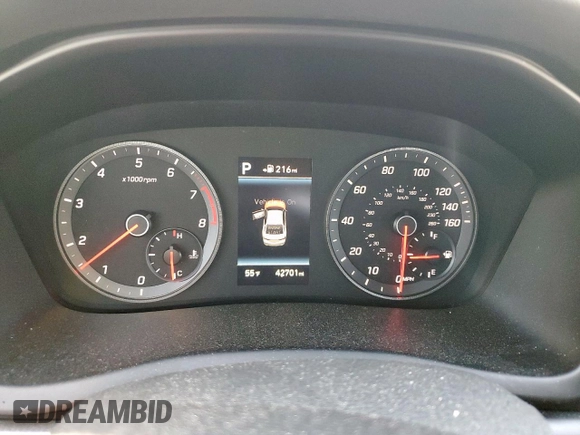 2018 Hyundai Sonata SEL with VIN 5NPE34AF3JH678141, listed as a Copart auction lot 50195975 with 42,701 mi miles and Salvage Title. Bid and sale history available at DreamBid. Image 9.
