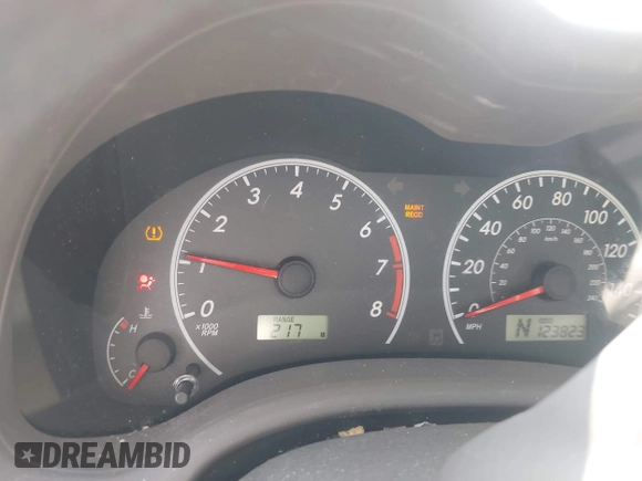 2010 Toyota Corolla z VIN 1NXBU4EE6AZ213324, wystawiony jako IAAI lot #42588669 z przebiegiem 123 823 mil mil oraz . Historia ofert i sprzedaży dostępna na DreamBid. Obrazek 7.