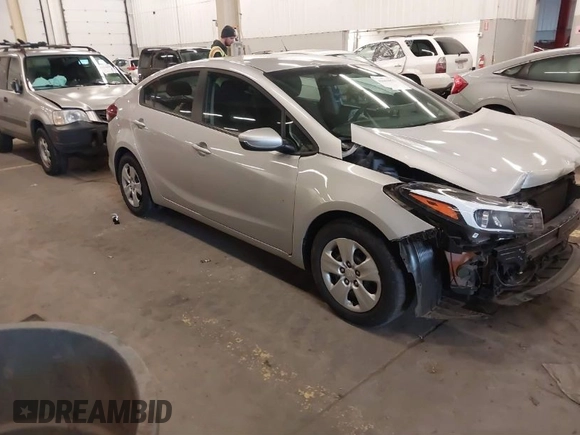 2017 Kia Forte LX with VIN 3KPFK4A73HE031494, listed as a IAAI auction lot 41669822 with 99,065 mi miles. Bid and sale history available at carsss.com. Image 1.