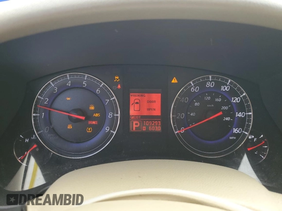 2008 Infiniti EX Journey with VIN JNKAJ09E88M305667, listed as a Copart auction lot 66666774 with 109,293 mi miles and Salvage Title. Bid and sale history available at carsss.com. Image 9.