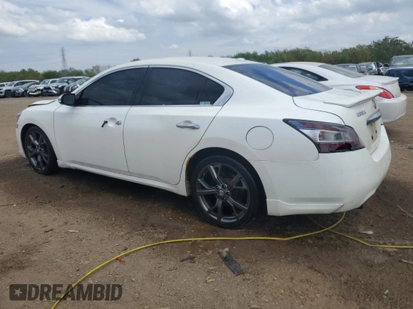 2013 Nissan Maxima SV with VIN 1N4AA5AP0DC819420, listed as a Copart auction lot 56332505 with 131,574 mi miles and Salvage title. Bid and sale history available at DreamBid. Image 2.