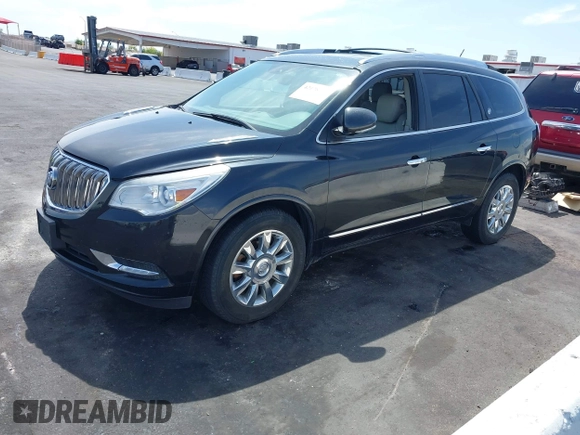 2015 Buick Enclave Leather with VIN 5GAKVBKD4FJ273209, listed as a IAAI auction lot 42178192 with 126,184 mi miles and . Bid and sale history available at carsss.com. Image 2.