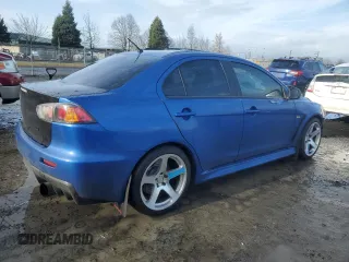 2012 Mitsubishi Lancer Evolution MR with VIN JA32W5FV6CU009644, listed as a Copart auction lot 86217314 with 111,247 mi miles and Salvage Title. Bid and sale history available at carsss.com. Image 3.