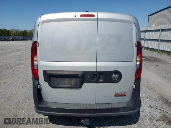 2019 Ram ProMaster City Cargo Tradesman with VIN ZFBHRFAB0K6M88090, listed as a Copart auction lot 52197545 with 101,069 mi miles and Salvage Title. Bid and sale history available at carsss.com. Image 6.