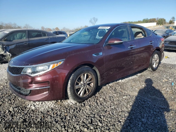 2016 Kia Optima LX with VIN 5XXGT4L3XGG017741, listed as a Copart auction lot 83065824 with 158,453 mi miles and Salvage Title. Bid and sale history available at DreamBid. Image 1.