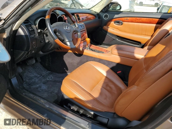 2005 Lexus SC 430 with VIN JTHFN48Y650069276, listed as a Copart auction lot 70471214 with Not Provided miles and Salvage Title. Bid and sale history available at DreamBid. Image 7.