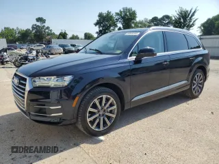 2017 Audi Q7 Premium Plus with VIN WA1LAAF78HD032049, listed as a Copart auction lot 59569255 with 123,541 mi miles and Salvage title. Bid and sale history available at DreamBid. Image 1.