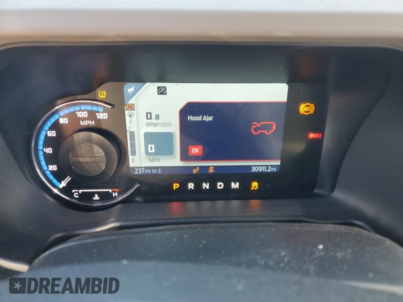 2022 Ford Bronco with VIN 1FMDE5CP1NLB22845, listed as a Copart auction lot 83613404 with 30,911 mi miles and Salvage title. Bid and sale history available at DreamBid. Image 9.