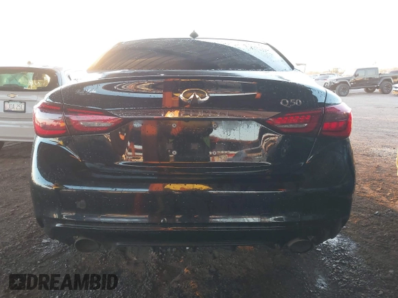 2019 Infiniti Q50 3.0t LUXE with VIN JN1EV7APXKM513587, listed as a IAAI auction lot 41113769 with 71,729 mi miles. Bid and sale history available at carsss.com. Image 16.