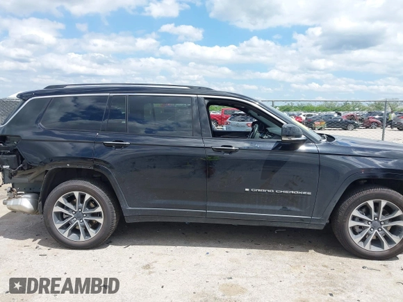 2021 Jeep Grand Cherokee Overland with VIN 1C4RJKDG2M8132417, listed as a IAAI auction lot 42108830 with 38,092 mi miles and . Bid and sale history available at DreamBid. Image 13.