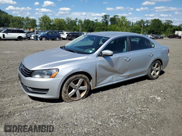 2013 Volkswagen Passat SE with VIN 1VWBP7A37DC096460, listed as a Copart auction lot 66042045 with 263,888 mi miles and Clean title. Bid and sale history available at DreamBid. Image 1.