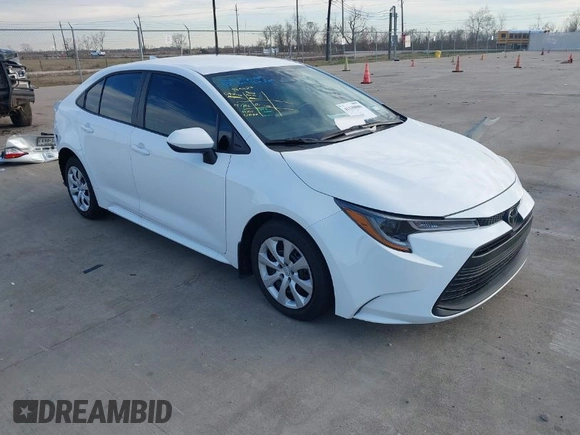 2025 Toyota Corolla LE with VIN 5YFB4MDE0SP236862, listed as a IAAI auction lot 41339806 with 1,563 mi miles. Bid and sale history available at carsss.com. Image 1.