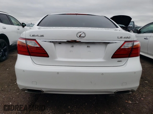 2010 Lexus LS 460 with VIN JTHCL5EF7A5008324, listed as a Copart auction lot 53737905 with 127,097 mi miles and Salvage title. Bid and sale history available at DreamBid. Image 6.