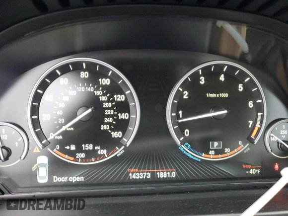 2014 BMW 5 Series 535i xDrive with VIN WBA5B3C59ED535866, listed as a Copart auction lot 50177875 with 143,373 mi miles and Salvage Title. Bid and sale history available at carsss.com. Image 9.