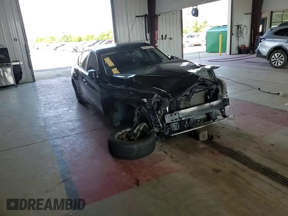 2015 Infiniti Q50 Premium with VIN JN1BV7AR6FM401833, listed as a Copart auction lot 62231955 with Not provided miles and Salvage title. Bid and sale history available at DreamBid. Image 14.