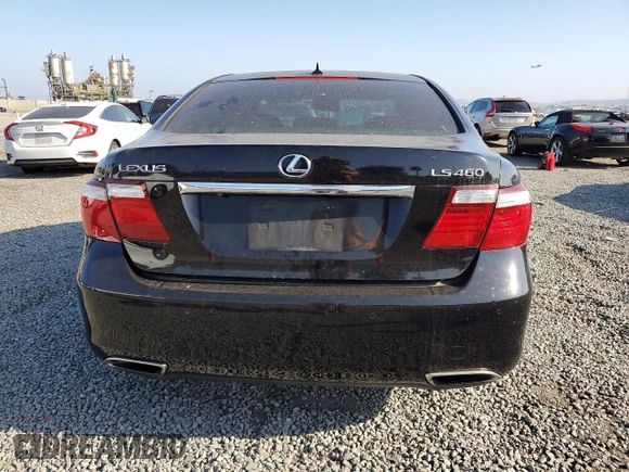 2007 Lexus LS 460 with VIN JTHBL46F275048355, listed as a Copart auction lot 62407725 with 206,881 mi miles and Clean title. Bid and sale history available at DreamBid. Image 6.