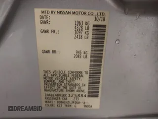 2019 Nissan Altima SV z VIN 1N4BL4DV1KC125884, wystawiony jako IAAI lot #42204200 z przebiegiem 75 388 mil mil oraz . Historia ofert i sprzedaży dostępna na DreamBid. Obrazek 9.