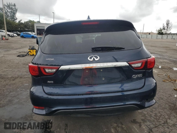 2019 Infiniti QX60 Luxe z VIN 5N1DL0MM7KC566126, wystawiony jako Copart lot #56410415 z przebiegiem 46 788 mil mil oraz Nie do naprawy • Non repairable. Historia ofert i sprzedaży dostępna na DreamBid. Obrazek 6.
