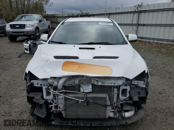 2010 Mitsubishi Lancer Evolution SE with VIN JA32W6FV3AU034052, listed as a Copart auction lot 72463644 with 44,517 mi miles and Salvage Title. Bid and sale history available at carsss.com. Image 5.