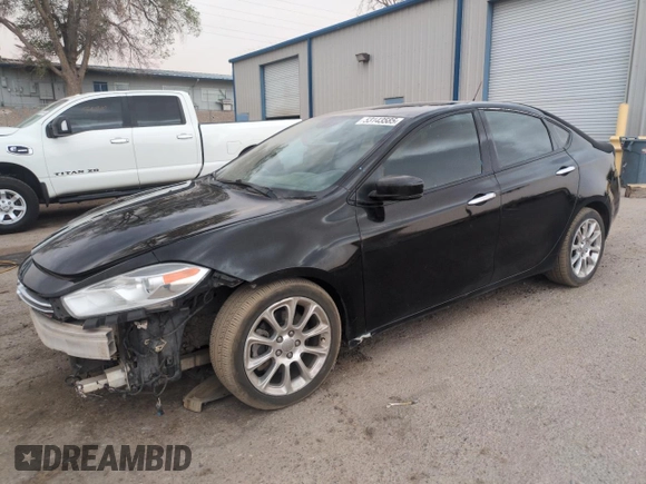 2013 Dodge Dart Limited with VIN 1C3CDFCA7DD182145, listed as a Copart auction lot 53143585 with 150,321 mi miles and Salvage title. Bid and sale history available at DreamBid. Image 1.