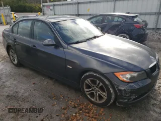 2008 BMW 3 Series 328xi with VIN WBAVC73598KP39913, listed as a Copart auction lot 81356404 with 93,823 mi miles and Non Repairable. Bid and sale history available at carsss.com. Image 4.
