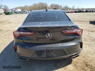 2021 Acura TLX w/Technology Package with VIN 19UUB5F42MA005804, listed as a Copart auction lot 48099105 with 49,059 mi miles and Salvage Title. Bid and sale history available at carsss.com. Image 6.